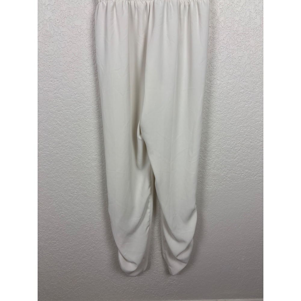 Revolve Amanda Uprichard Womens Lowell Jumpsuit Sz Small Ivory Minimalist Resort - Picture 8 of 11